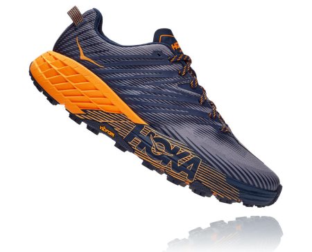 Hoka One One Speedgoat 4 Moški Tekaški Čevlji Črna / Svetlo Zlata SI-187495K